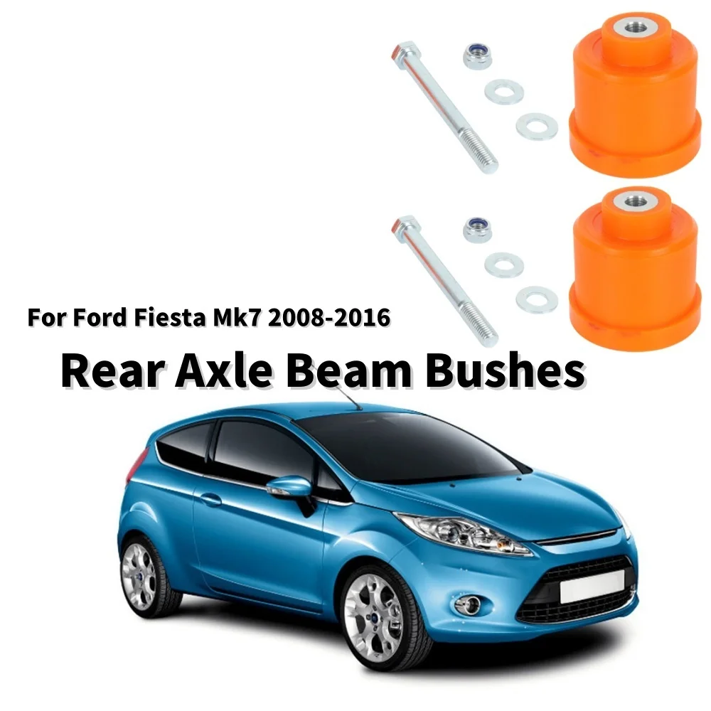 2Pcs Car Engine Rear Axle Beam Bushes Replacement In Poly For Ford ...