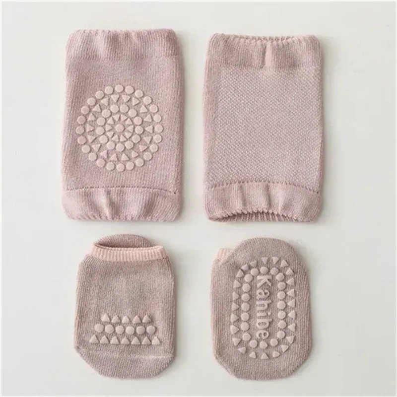 Soft Newborn Slip Toddler Anti Sock For Girls Boys Baby Girl Boy Sport Socks and Knee 2Pcs Infant Set Summer Spring 2023 New