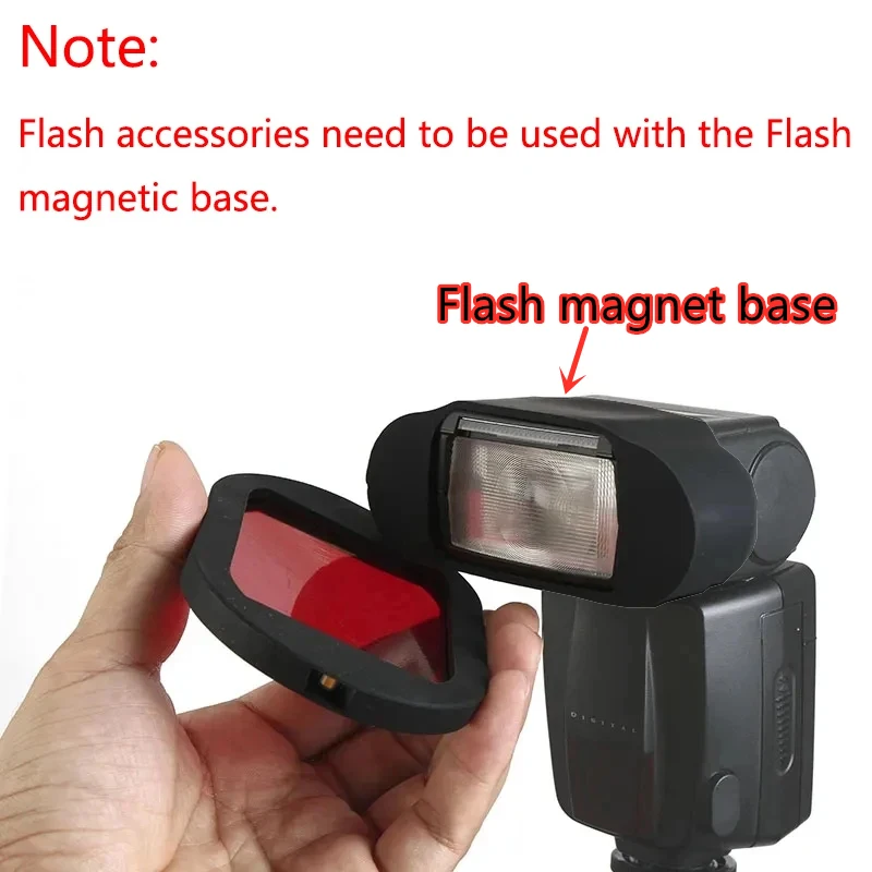 Magnetic Base Light Diffuser Rubber Sphere Honeycomb Flash Accessories 9PCS Multiple Color Options For Godox Canon Nikon Yongnuo flash diffuser photography light diffuser cloth