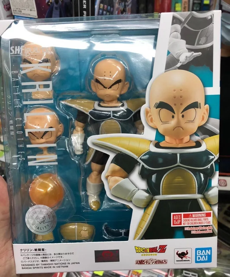 

In Stock Original Bandai S.H.Figuarts SHF Kuririn DRAGON BALL Namek Battle Suit Anime Figure Action Figures Collection Model Toy