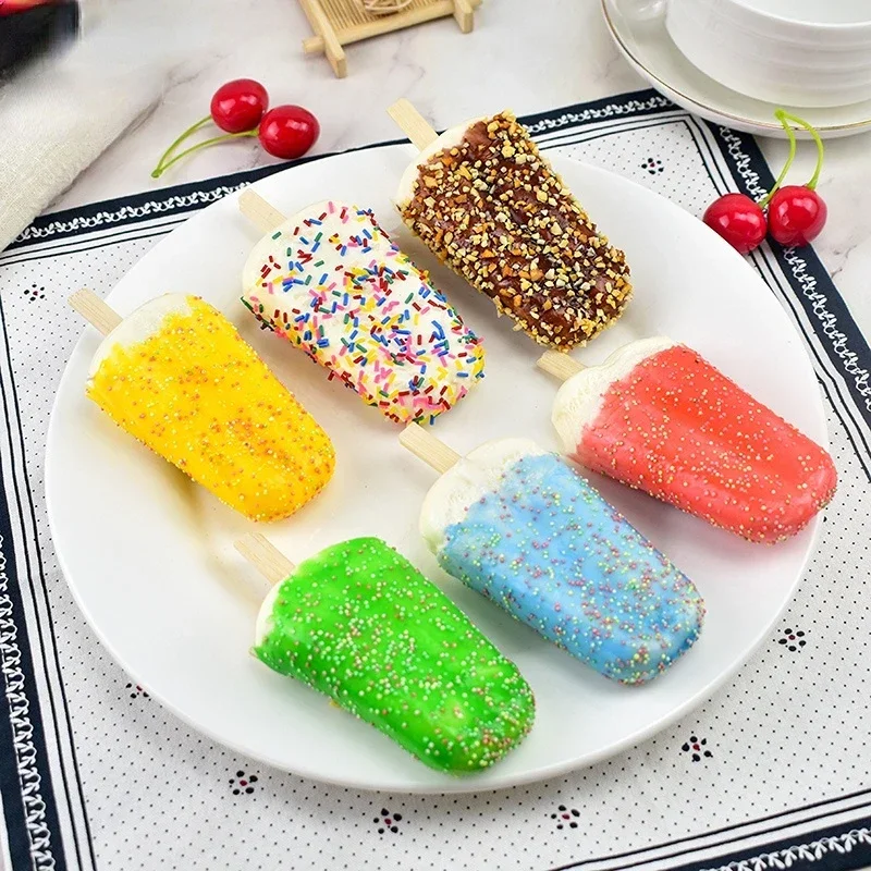 Artificial Popsicle Ice Cream Toy for Decoration and Photography Prop