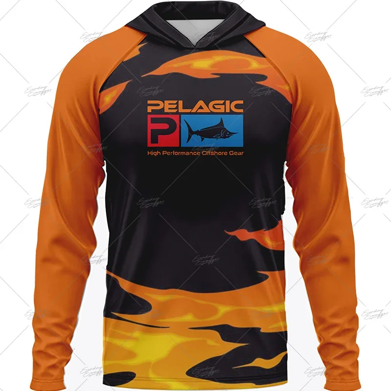 

Уличная Рыбалка sunscreenl рубашка Pelagic Gear футболка быстросохнущая впитывающая пот рыболовная рубашка, Джерси для рыбалки