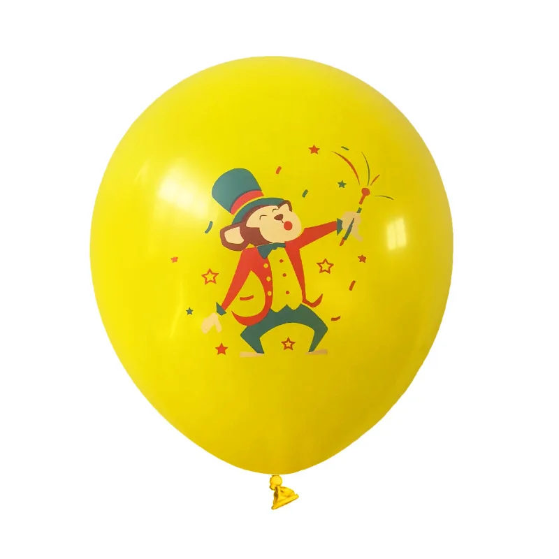 Zirkus-Thema-Geburtstagsparty-Ballon, Clown Magic Latex-Luftballons-Set, Karnevalsparty-Szenendekoration, 10 Stück pro Los – Detail 11