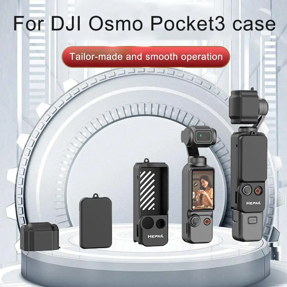 

1set Silicone Protective Cover for dji Pocket 3 Anti-Scratch Gimbal Camera Handle Protective Case Lens Cap For Osmo Pocket 3 New