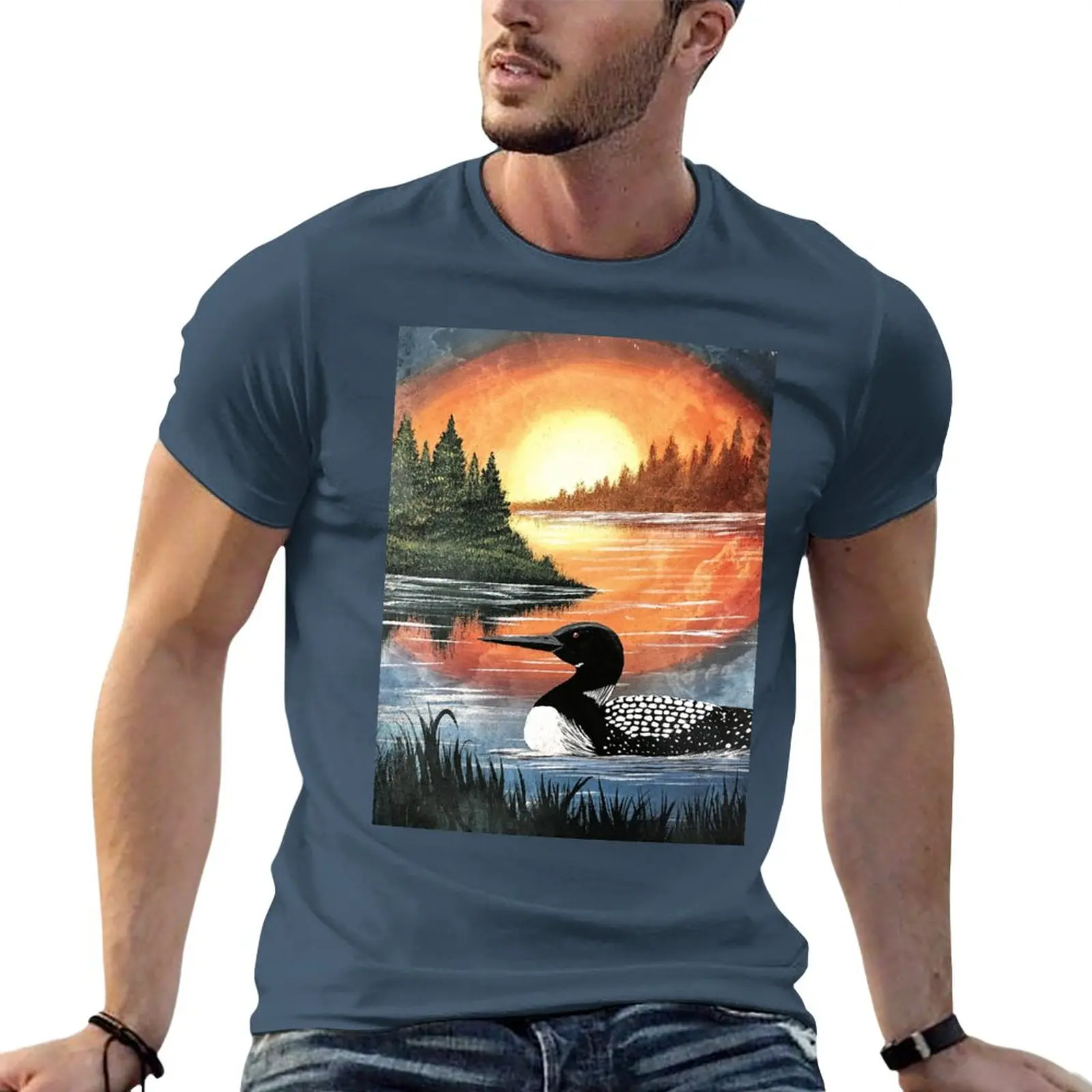 

New Sunset Loon T-Shirt sweat shirt vintage t shirt oversized t shirt men