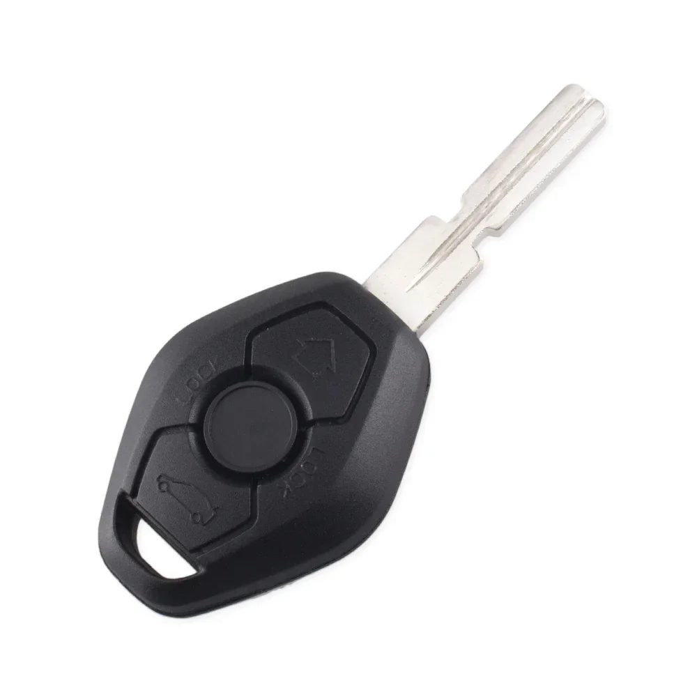 Enhanced Car Key Shell Cover - 3-Button Replacement for BMW with EWS System Remote Keyless Entry