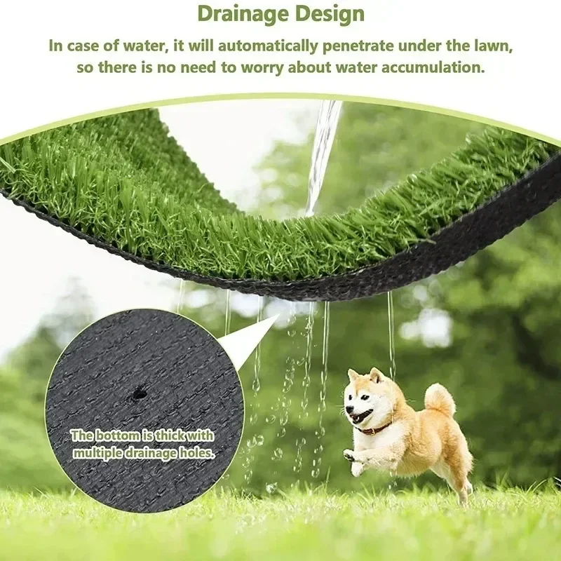 Grass Mat Dog Pee Pad Ultimate Washable Dog Grass Mat Reusable Odor-Control for Pet Training Easy-Clean Pee Pad Non-Slip Backing