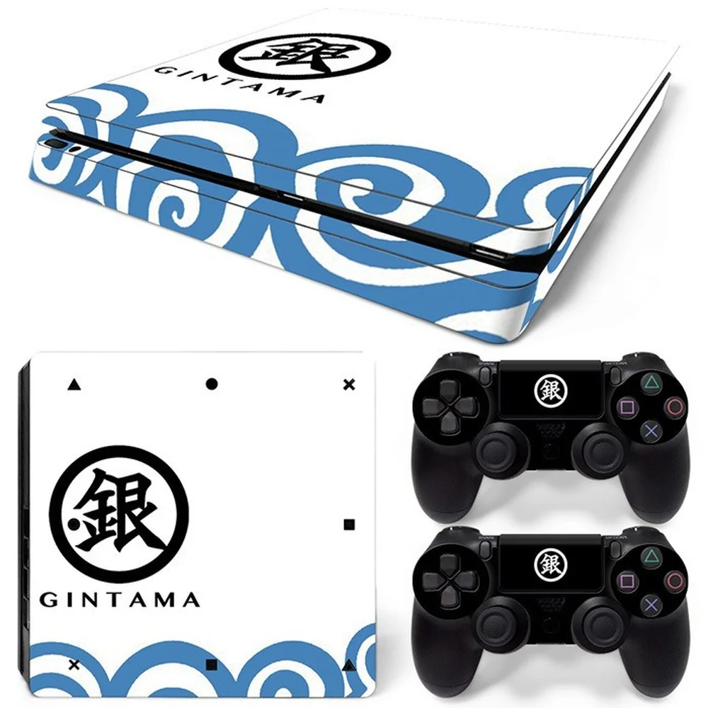For Ps4 Slim Gintama Pvc Skin Vinyl Sticker Decal Cover Console Dualsense Controllers Dustproof Protective Sticker