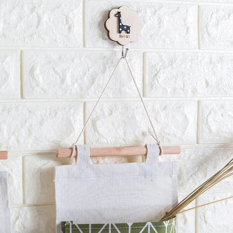Tulips Hanging Storage Bag 3 Pocket Waterproof Hanging Organizer for Dorm Living Room Bathroom Home Fabric Wall Closet Organizer 4