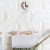 Tulips Hanging Storage Bag 3 Pocket Waterproof Hanging Organizer for Dorm Living Room Bathroom Home Fabric Wall Closet Organizer 4