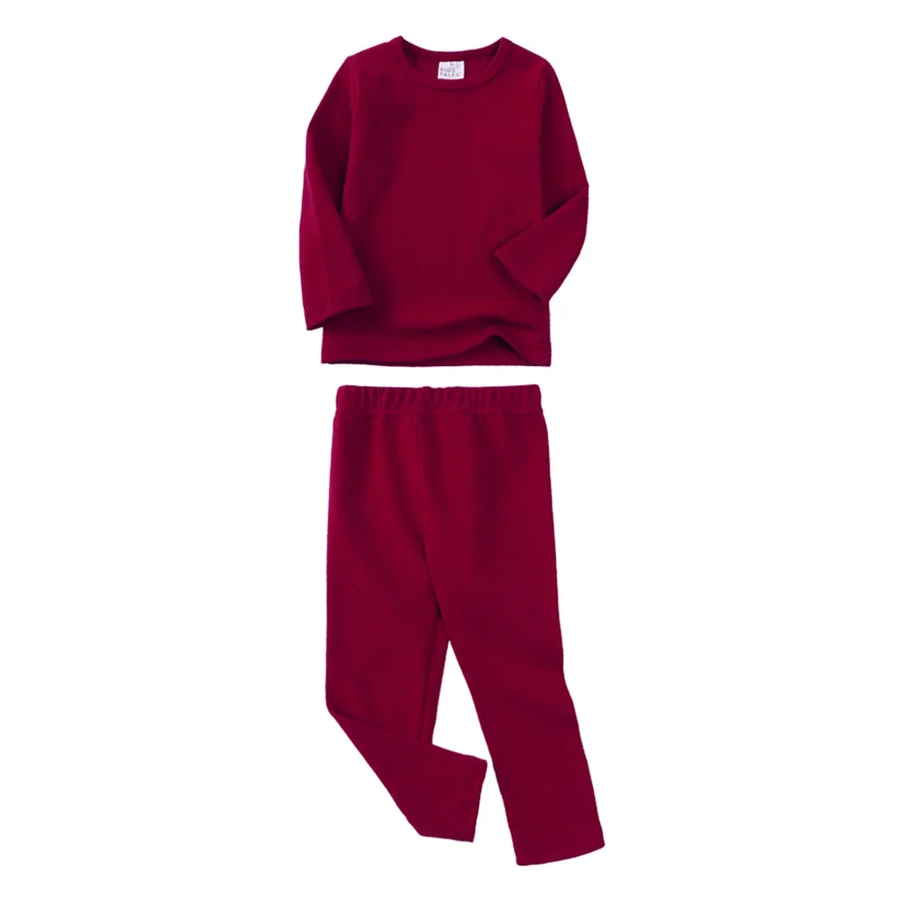Children's Cotton Pajama Set – Warm Long Sleeve Sleepwear