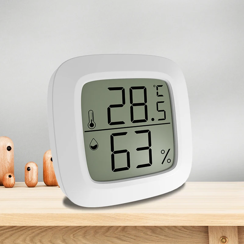 Mini Electronic Digital Thermometer Multi-Function Indoor Household Baby Room Wall-Mounted Room Temperature And Humidity Meter temperature humidity meter