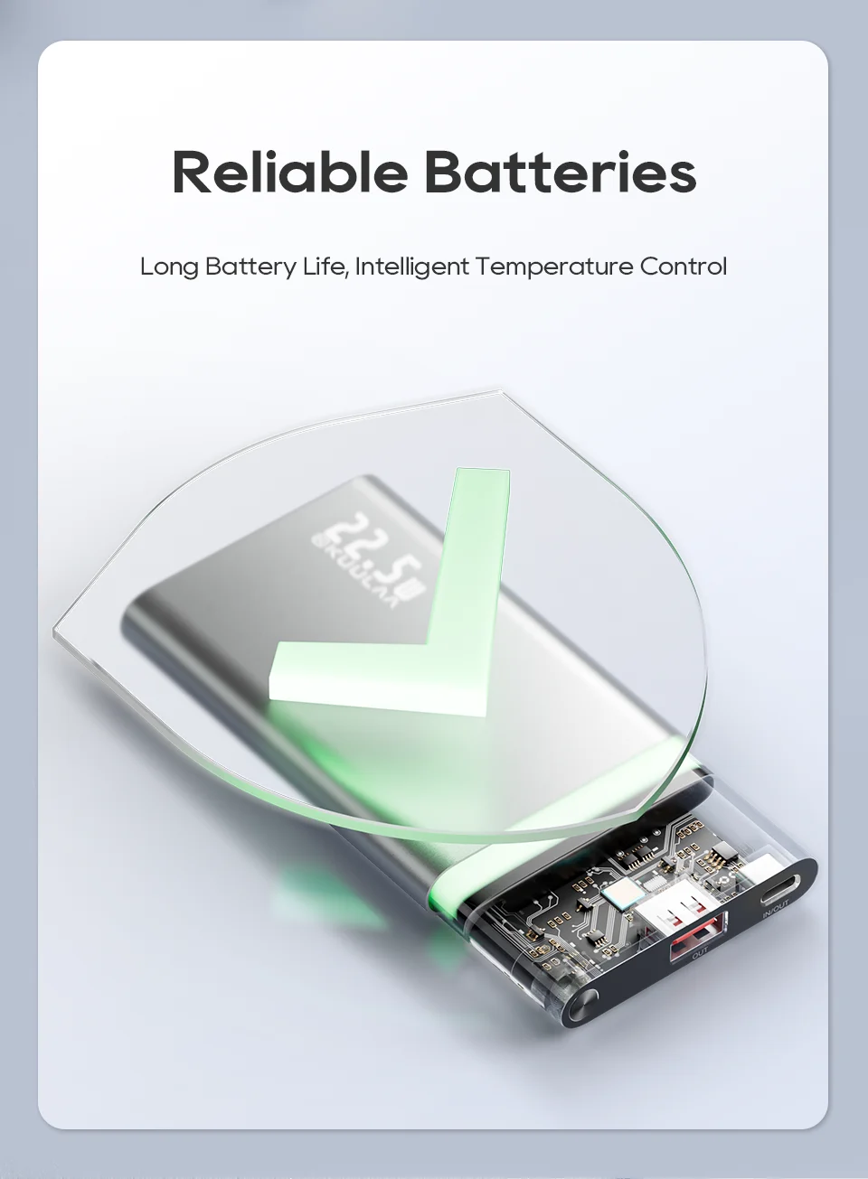 Kuulaa 10000mAh Power Bank 22.5W Fast Charging