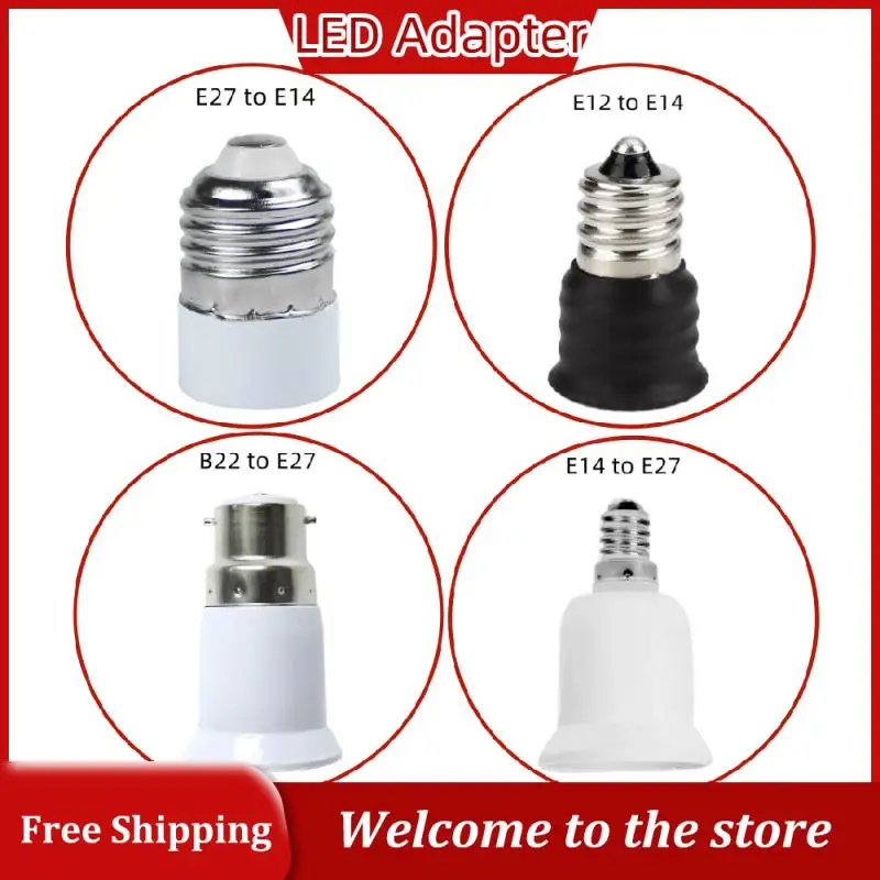 LED Adapter E27 To E14 E14 to E27 Bulb Holder Converter B22 to Socket Bulb Lamp Holder Plug Extender For Lighting