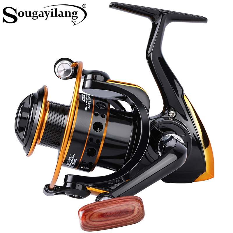 Sougayilang 3000 Size Spinning Fishing Reel 13BB 5.2:1 High Speed Ratio Cork Handle Fishing Reel MAX Drag 5KG Carp Fishing Reel