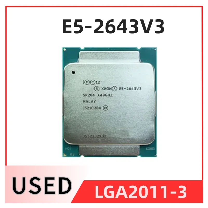 

Процессор Xeon версии Φ 3,40 ГГц 20M 6-ядерный 22 нм E5 2643 V3 телефон 135 Вт телефон V3 процессор E5 2643V3