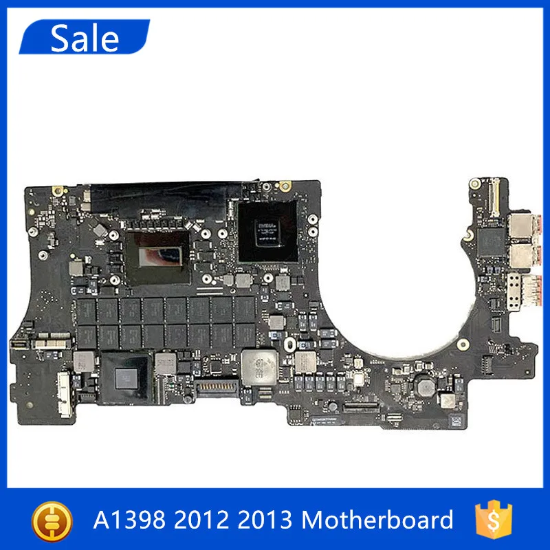 

Tested A1398 Mid 2012 Early 2013 Year Laptop Motherboard For MacBook Retina 15" Logic Board 2.3/2.6/2.8Ghz 8GB 16GB 820-3332-A