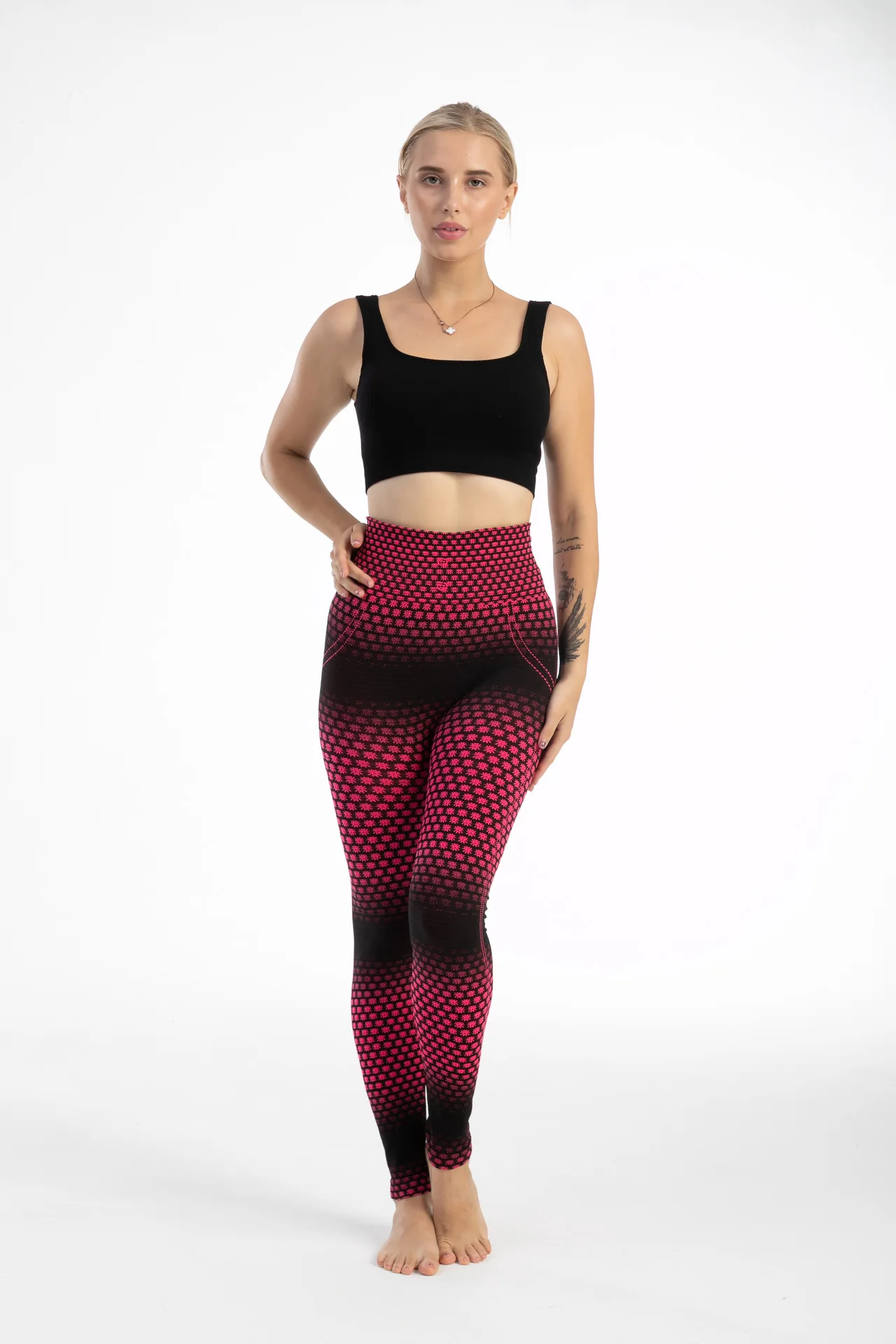 Fashion Gradient Leggings Women's High Stretch Leggings Slim Fit Hip Lift Spanx Leggings Lady Sexy Yoga Pants 42 S667e98168cc2426b971487bedd2c51389