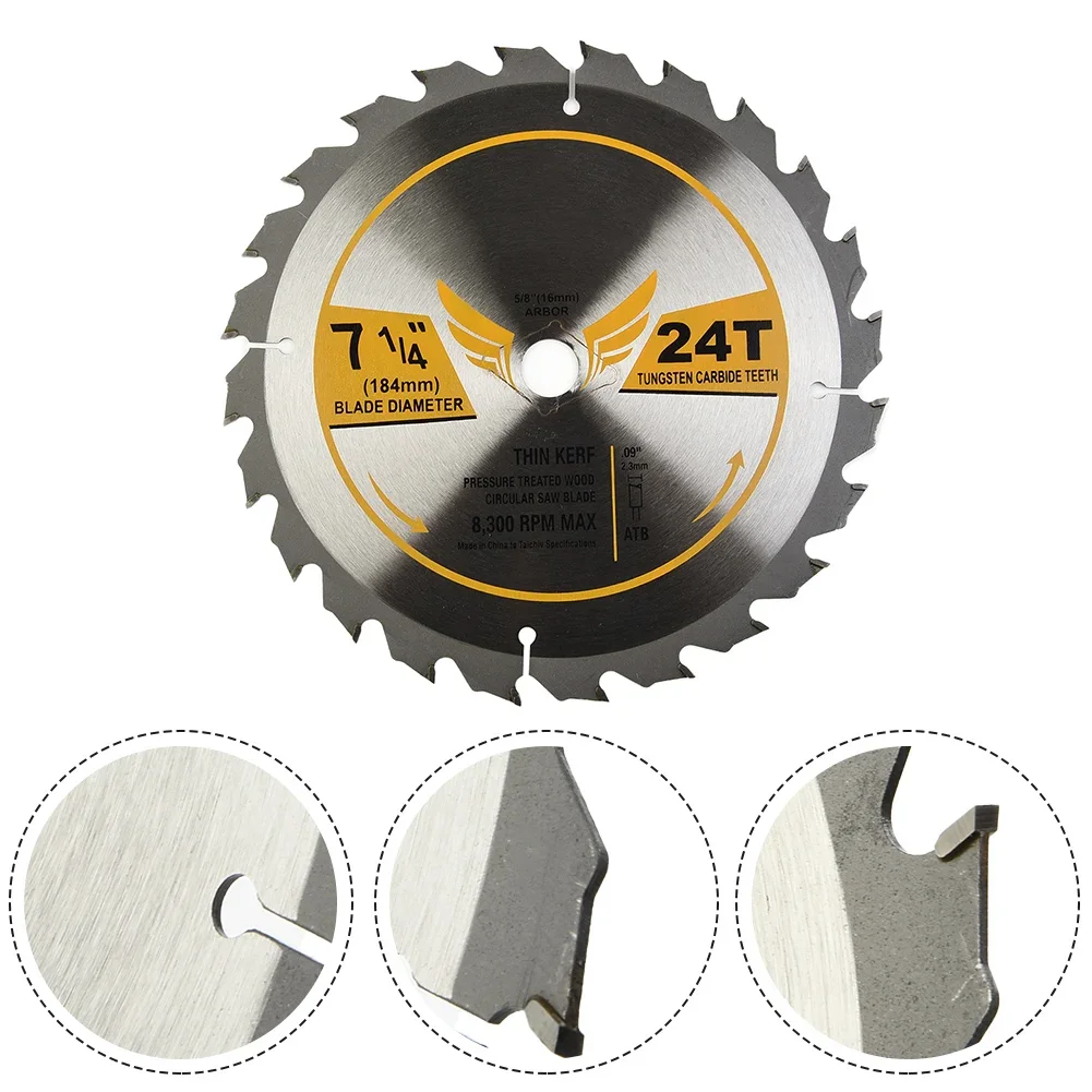 Circular Saw Blade Cutter Parts Framing Carbide Thin Kerf 7-1/4-Inch 24T For Woodworking Cutting Tool Accessories