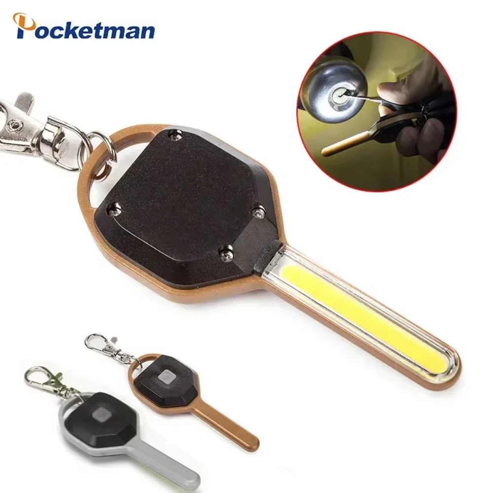 Mini Keychain Light Key Ring Torch Portable Emergency LED Keychain Flashlight Pocket-sized Mini Flashlights Camping Lights