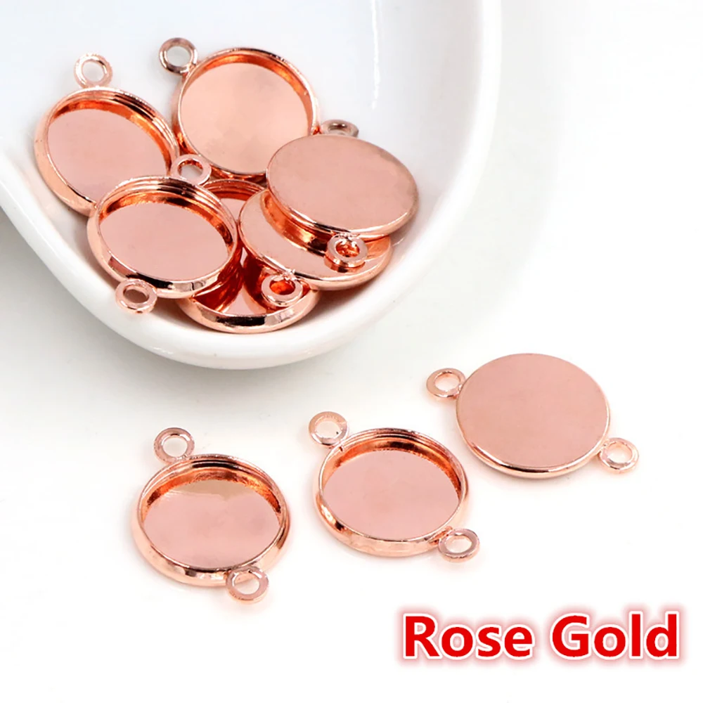 Multi-Size Colorful Plated Iron Pendant Trays