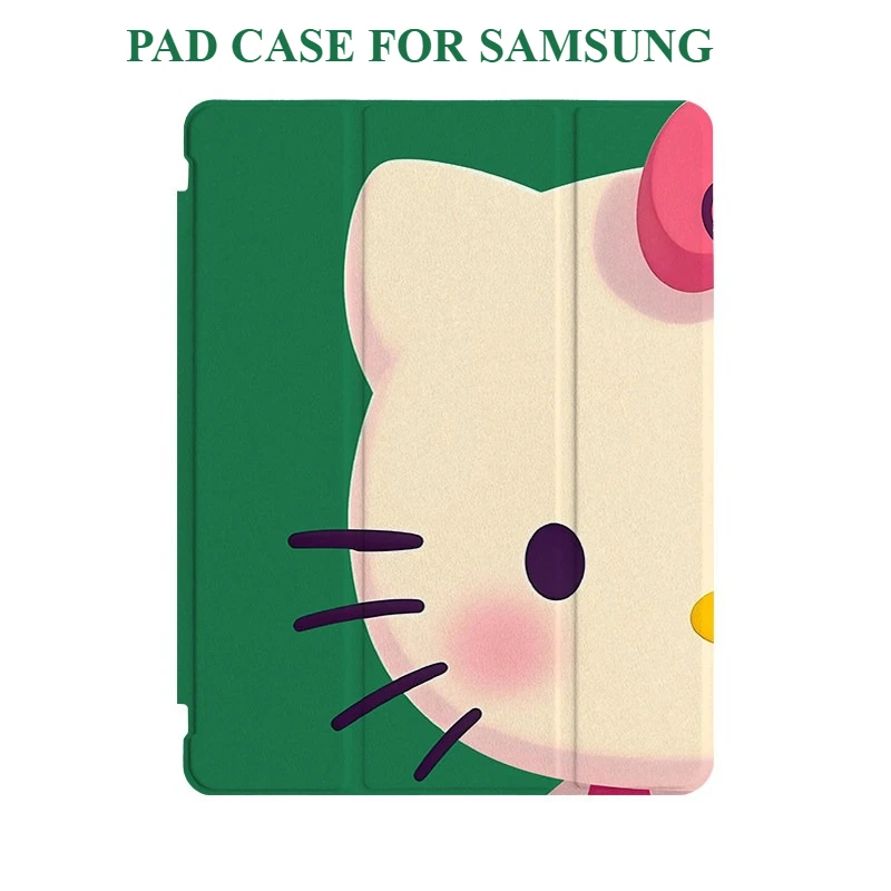 Multicolored Cat Polaroids Tri-Fold Tablet Case