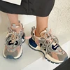 Women Platform Sneakers Casual Outdoor Mixed Colors Design Shoes Versatile Trend Sneaker Comfortable Lace Up Running Sport Shoes 6