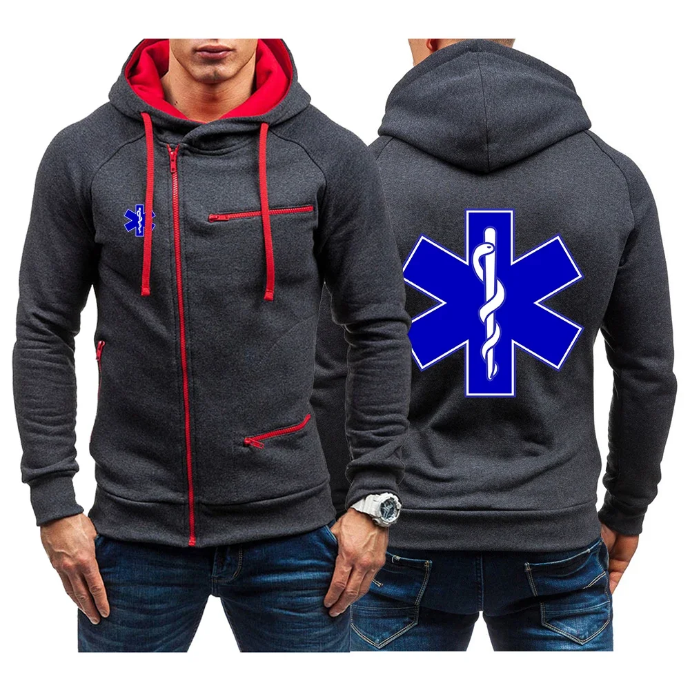 

EMT Paramedic Emergency Medical 2024 Printing Spring And Autumn New Men Hoody Five Color Hoody Outerwear Casual Comfortable Top