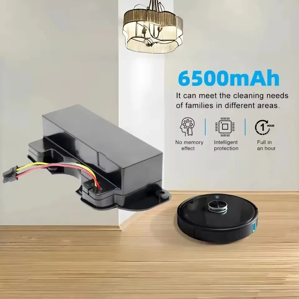 6500mAh12800mAh Li-ion Replacement Battery for CECOTEC CONGA 4090/4490/4590/4690 High Capacity Robot Vacuum Cleaner Accessories 4