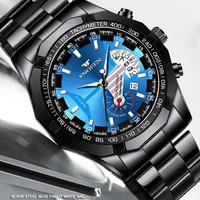 FNGEEN Fashion Ultra-thin Luxury Men's Watches Stainless Steel Band Fashion Waterproof Quartz Watch For Man Calendar Watch S001 2