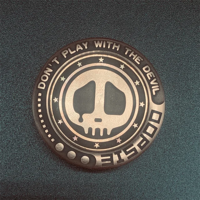 Demon figet toys Metal Antistress Hand Spinner Adult Anti-stress Spinning Stress Reliever EDC Desk Fidget Magnetic Push Slider 1