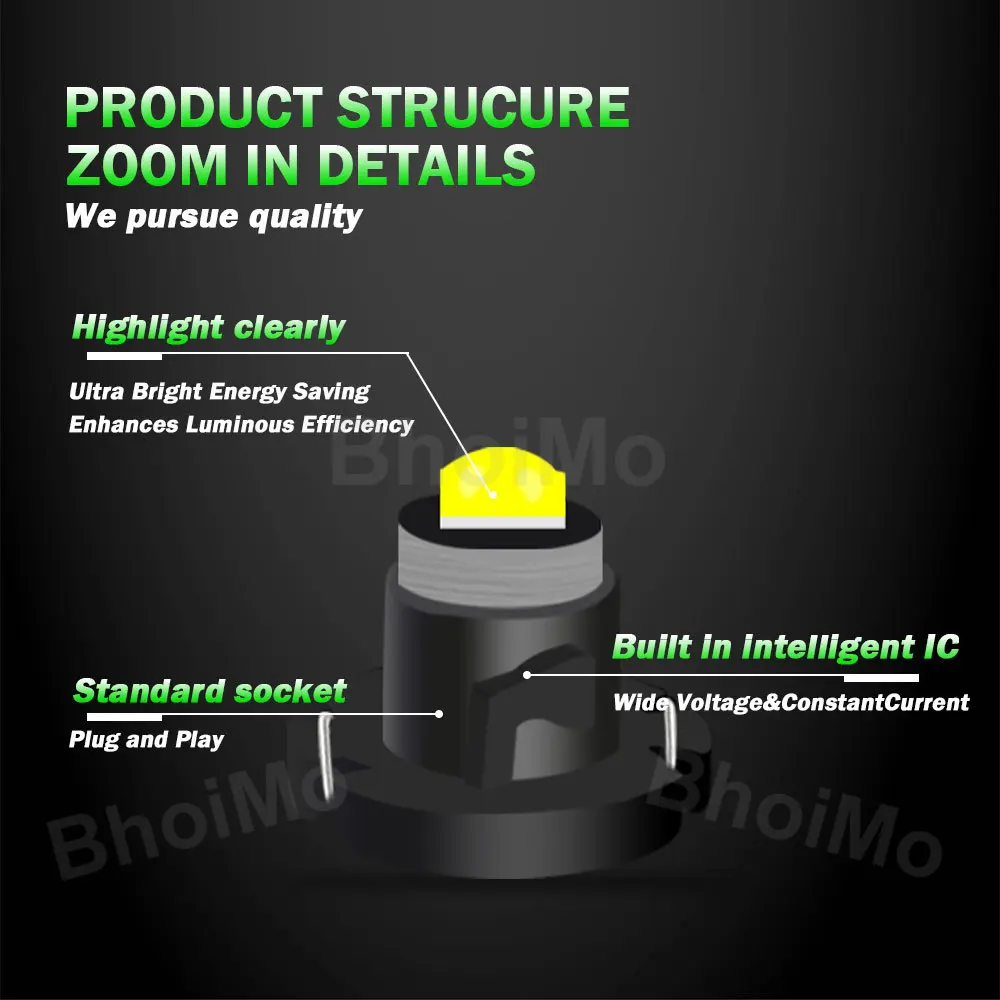 BhoiMo ׿   ġ    ǥñ г , ڵ , 10x LED, T3, T4.2, T4.7  , 3030
