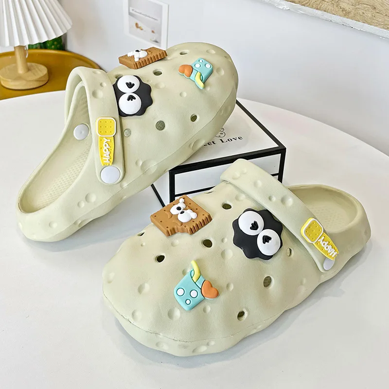 

Летние новые сандалии MHYTY для улицы, домашние сандалии для ванной, красивые мягкие тапочки на толстой подошве