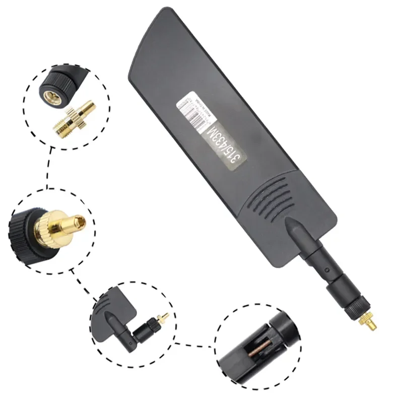 433Mhz 315Mhz Dual-frequency Omni WiFi Lora Router Antenna 20dbi SMA TS9 Indoor outdoor