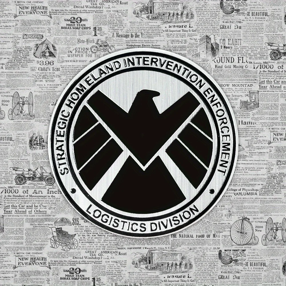 Customized S.H.I.E.L.D. Metal Shield Badge Sticker