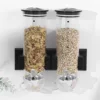 Food Jar Dispenser Safe Airtight High Capacity Grains Cereal Bucket Dispenser for Kitchen Food Storage Cereal Bucket A 5