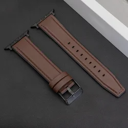 Premium Leather Watch Band Strap - High Quality Accessory for 38 40 41 S10 11 - 42 (DBrB)