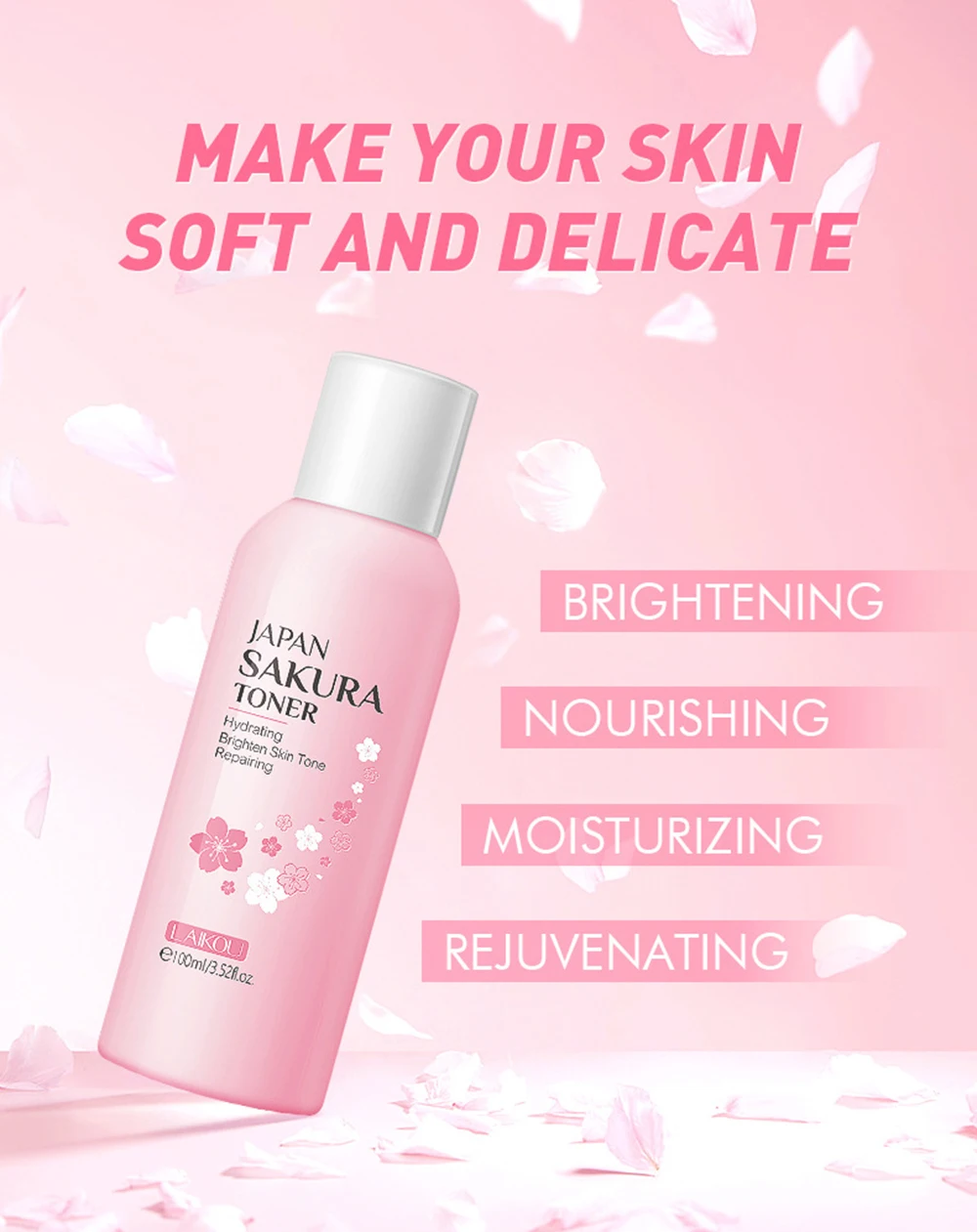 Facial Products Kit Sakura Face Cream Nourishing Skin Face Serum 