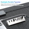 USB 3.0 HUB 7 Ports High Speed Multi Splitter Adapter Aluminum Alloy Hub Up To 5Gbps Docking Station Expander for Laptop Compute 4