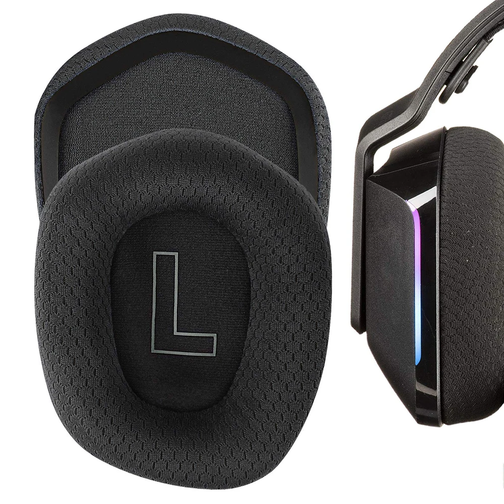 1Pair Replacement Mesh Fabric Earpads Ear Pads Cushion Repair Parts For Logitech G733 G535 G335 Headphones Headsets
