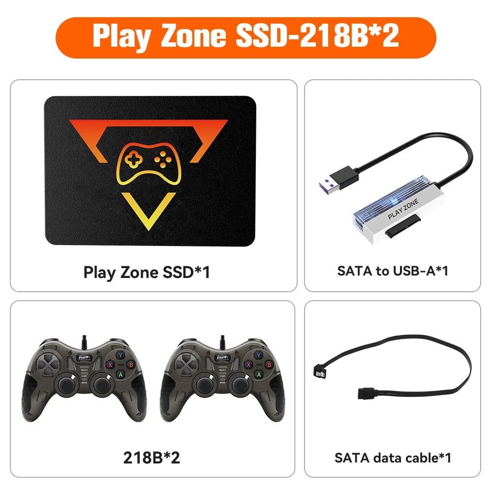 Playzone 1TB Gaming SSD With 16191 Games 3 System In 1 Game SSD
