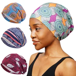 Muslim Turban Hat For Women Stretch Night Wave Caps Layer Satin Lined Chemo Head Cover Head Accessories Bonnet Reversible Sleep