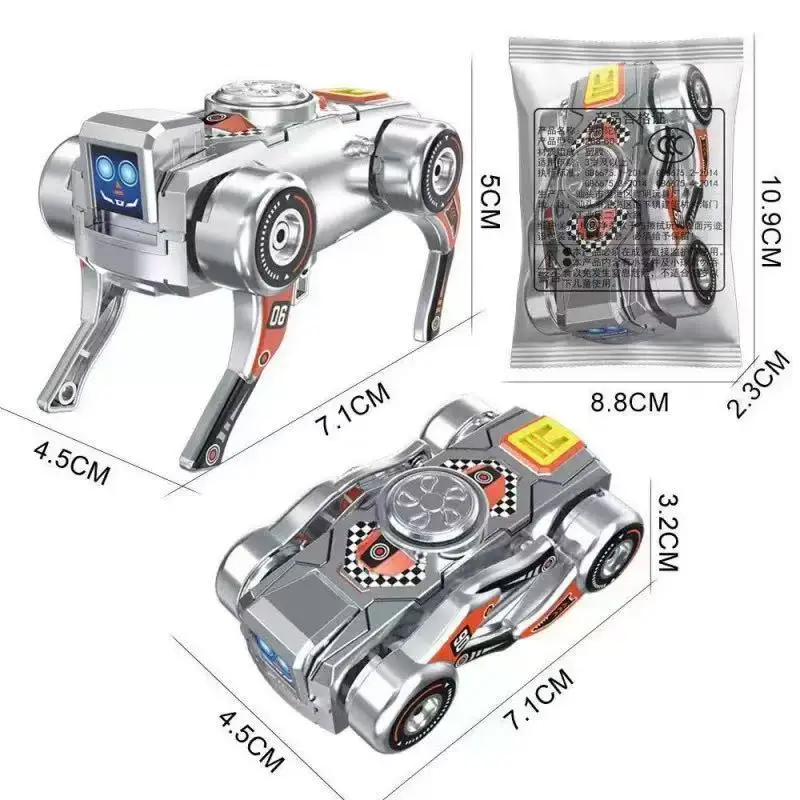 Transformative Robot Dog Fidget Spinner - Sensory Stress Relief Toy for Adults