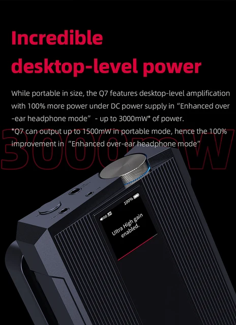 FiiO Q7 DSD512 MQA ES9038PRO Balanced Portable HiFi Desktop DAC 