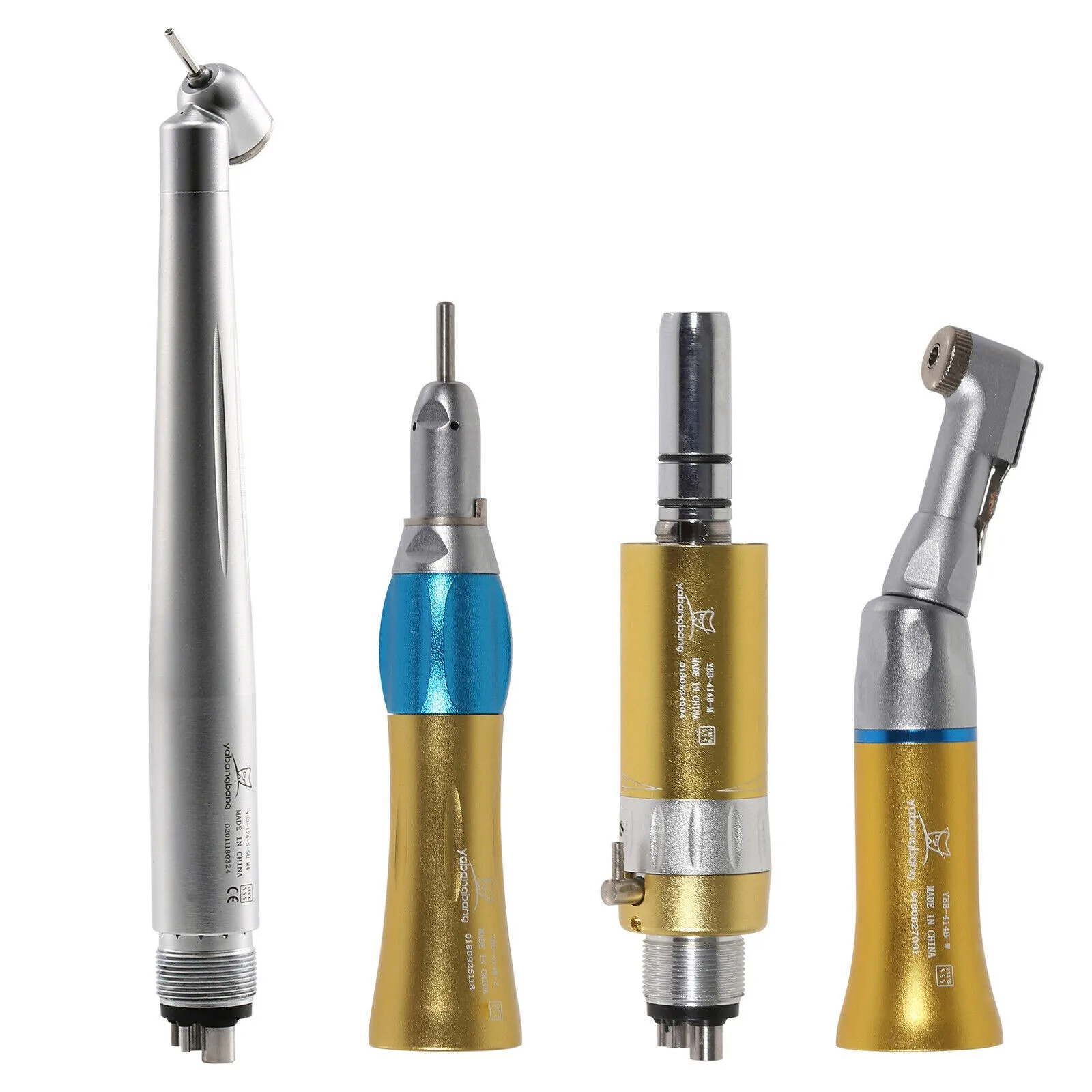 

NSK Pana Max Style Dental High Low Speed Straight Contra Angle Handpiece Air Motor Kit / 45 Degree Turbine 4 holes