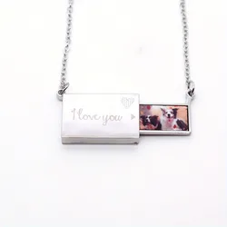 Customizable Name Pendant Necklace - Personalized Fashion Jewelry (Steel color)