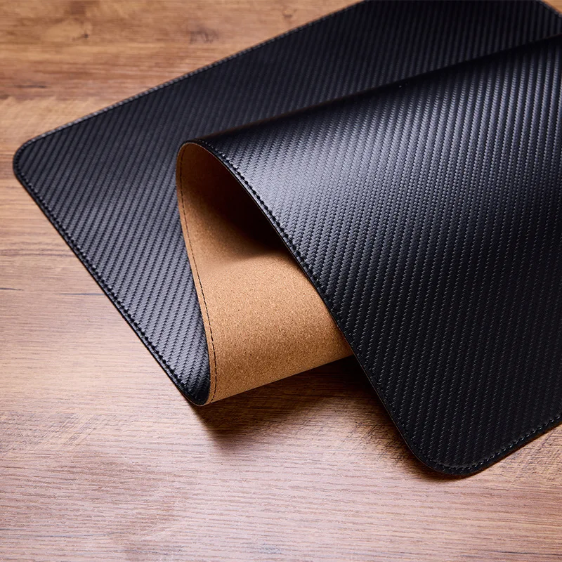Carbon Fiber Texture Leather Mouse Pad Gaming Desk Mat Design Waterproof For Keyboard and Computer Desk mouse pad,gaming mousepad,computer desk mat