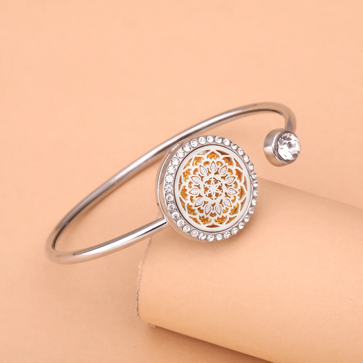 Tree of Life Crystal Aromatherapy Diffuser Bracelet