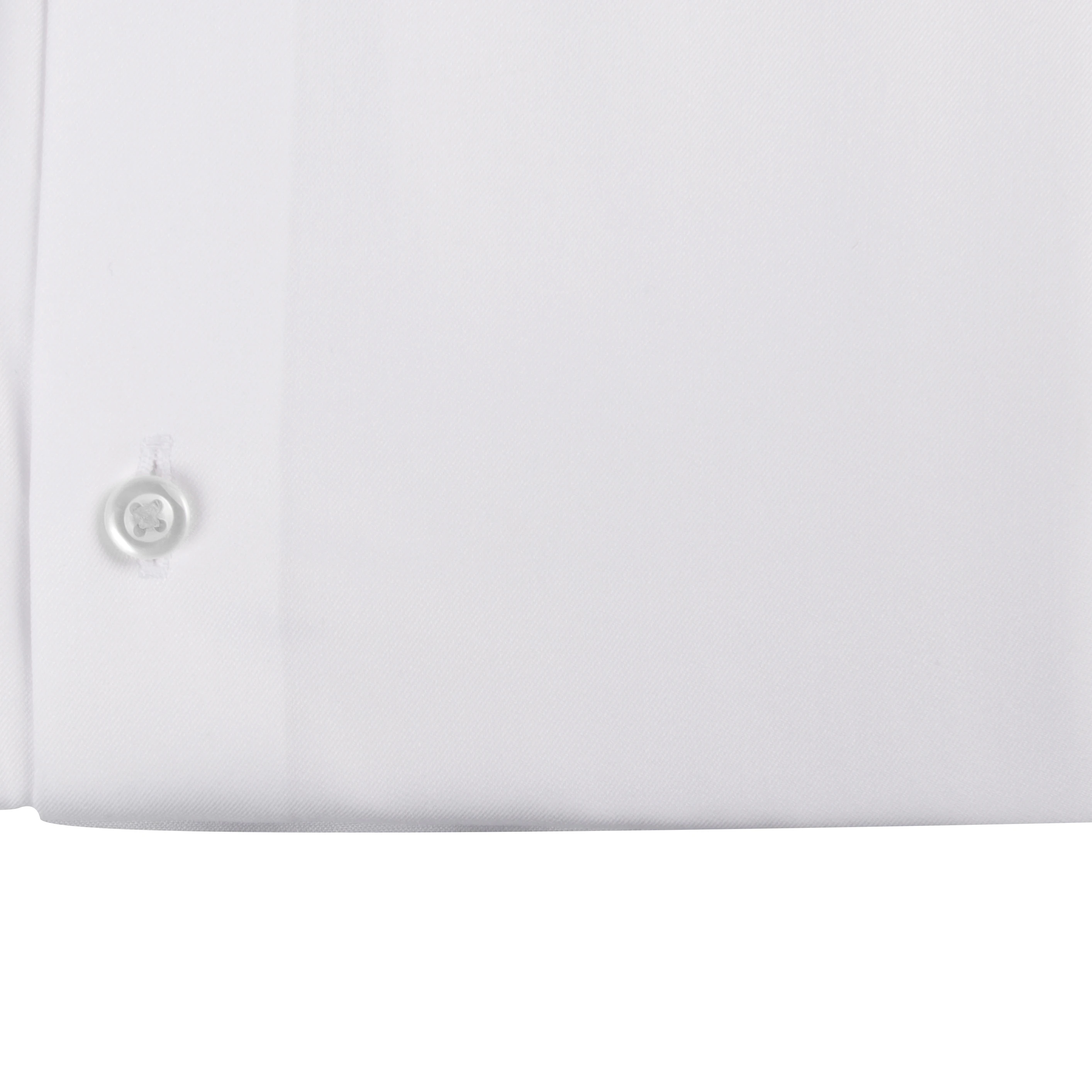 Luxury Men White Dress Shirt 80s 2-ply Cotton Wrinkle Free Tailor Made Dress Shirts Custom Made Long Sleeve Man Dress Shirt Male