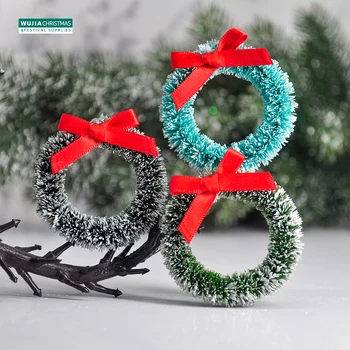 Mini Christmas Wreath Ornament Set 2